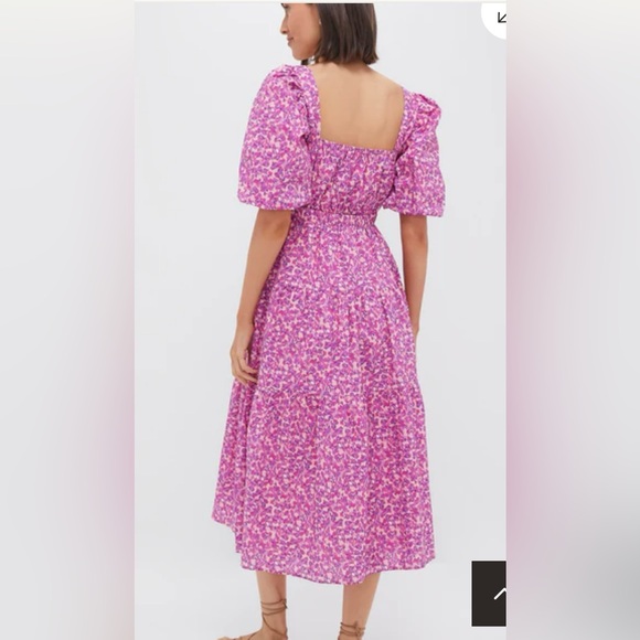 Tuckernuck Pink Floral Midi Dress - Picture 4 of 7